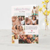 Elke moderne verjaardag | 7 Fotocollage Kaart (Gele Bloem)