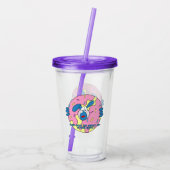 Elke mooie Donut Tbone Tumbler Cup Acryl Drinkbeker (Achterkant)