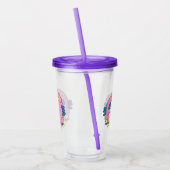 Elke mooie Donut Tbone Tumbler Cup Acryl Drinkbeker (Links)
