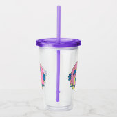 Elke mooie Donut Tbone Tumbler Cup Acryl Drinkbeker (Rechts)