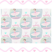 Elke naam  Ballet Princess Ballerina Gift Inpakpapier Vel