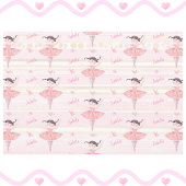 Elke naam  Ballet Princess Ballerina Gift Inpakpapier Vel