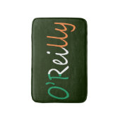 Elke naam bedekt op Irish Flag bmcnt Badmat (Voorkant Verticaal)