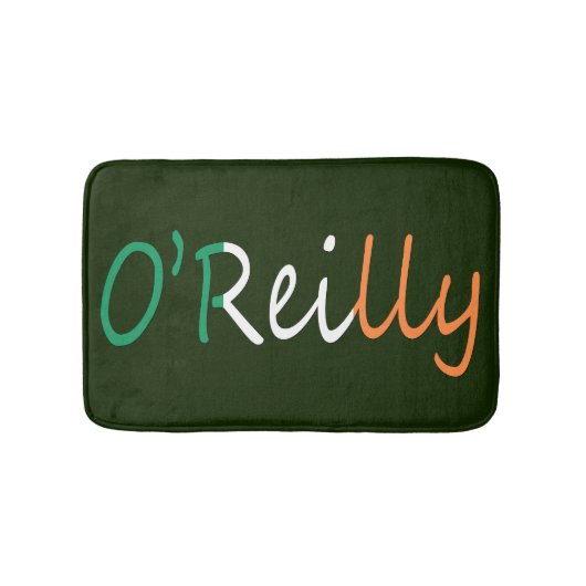 Elke naam bedekt op Irish Flag bmcnt Badmat (Voorkant)