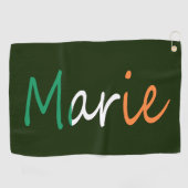 Elke naam bedekt op Irish Flag gtcnt Golfhanddoek (Horizontaal)