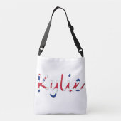 Elke naam bedekt op Union Jack Flag cbbcnt Crossbody Tas (Achterkant)