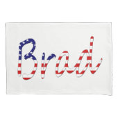 Elke naam bedekt op USA Flag pcnt Kussensloop (Voorkant)