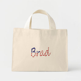 Elke naam bedekt op USA Flag tcnt Mini Tote Bag
