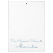 Elke Naam Collage Klembord met Bloemen (Achterkant)