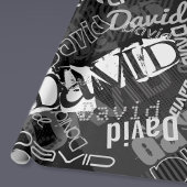 Elke naam  Creative Black & White Cadeaupapier