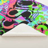 Elke naam  Creative Bold Super Kleurrijk Sherpa Deken (3/4)