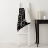 Elke naam  Creative Zwart Grijs & Wit Sherpa Deken (In situ)