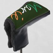 Elke naam die op de Ierse vlag pcnt wordt overlay Golfheadcover (3/4 voorkant)