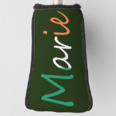Elke naam die op de Ierse vlag pcnt wordt overlay Golfheadcover (Draai 90)