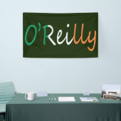 Elke naam die op de Ierse vlag van toepassing is Spandoek (Beurs)