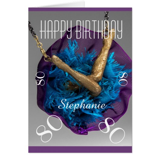 Elke naam en ouderdoms op de Birthday-kaart (Voorkant)