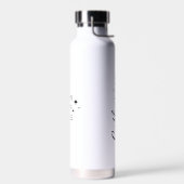 Elke naam en sobere datum Happy Joyous Free Custom Waterfles (Links)