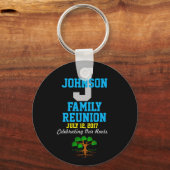 Elke naam Familie reünie met om het even welke Dat Sleutelhanger (Voorkant)