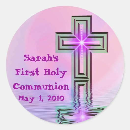 Elke naam First Holy Communion Stickers (Voorkant)