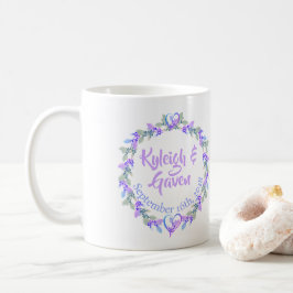 Elke naam Jubileum Floral Gift Mok