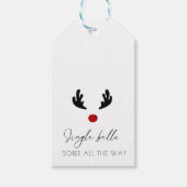 Elke naam Modern Script Sobriety Christmas Cadeaulabel (Voorkant)