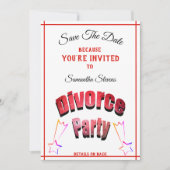 Elke naam op elke datum en locatie scheiden - save the date (Voorkant)