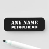 Elke naam op maat van Petrolhead Naamplaatje (In situ)