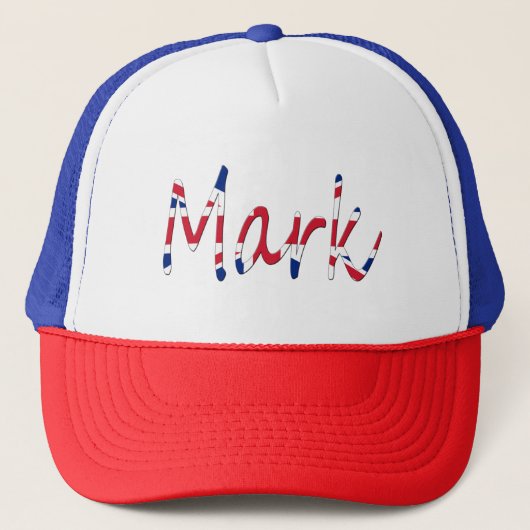 Elke naam op Union Jack Flag thcnt Trucker Pet (Voorkant)