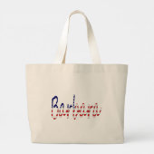 Elke naam op USA Flag jtcnt Grote Tote Bag (Achterkant)