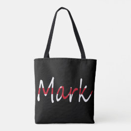 Elke naam overlay op de vlag van Engeland Tote Bag