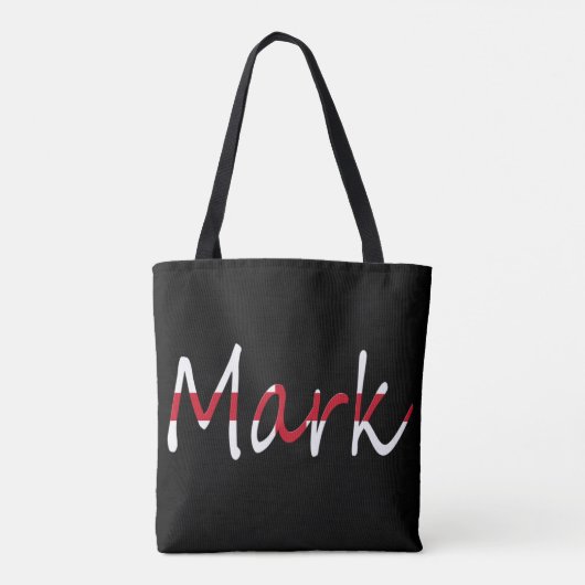 Elke naam overlay op de vlag van Engeland Tote Bag (Achterkant)