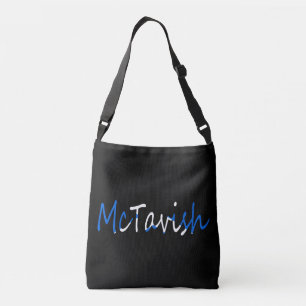 Elke naam overlay op Schotse vlag cbbt Crossbody Tas