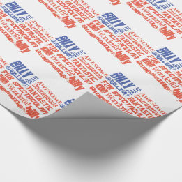 Elke Naam USA Vlag Je Bent Geweldig Persoonlijk Cadeaupapier