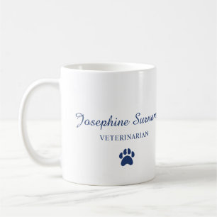 Elke naam van dierenarts Aangepast logo veterinair Koffiemok