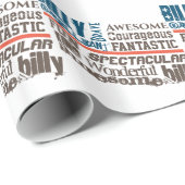 Elke naam Verenigde Staten Vlag Thin Line Aangepas Cadeaupapier (Rol Hoek)