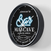 Elke naambalk Mancave Blue Black Slogan (Hoek)
