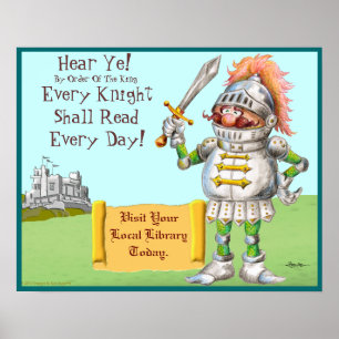 Elke nacht moet elke dag worden gelezen poster