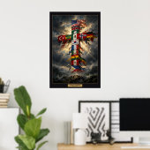 Elke Natie — De Monument Poster Gemonteerd (Thuiskantoor)