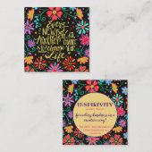 "Elke nieuwe dag"-inspiratiekaarten Vierkante Visitekaartje (Voorkant / Achterkant)