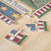 Elke nieuwe dag is een bloeiende Folkart-puzzel Legpuzzel (Zijkant)