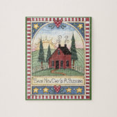 Elke nieuwe dag is een bloeiende Folkart-puzzel Legpuzzel (Verticaal)