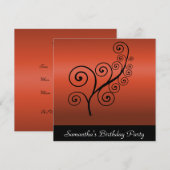 Elke Occasionuitnodiging rood Kaart (Voorkant / Achterkant)