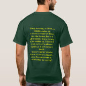 Elke ochtend in Afrika T-shirt (Achterkant)