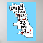 Elke openbare school in Chicago is mijn school Poster (Voorkant)