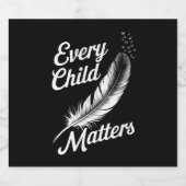 Elke Oranje Dag Kind Vriendelijkheid Materie 2024 Bier Etiket (Enkel label)