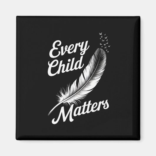 Elke Oranje Dag Kind Vriendelijkheid Materie 2024 Magneet (Voorkant)