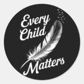 Elke Oranje Dag Kind Vriendelijkheid Materie 2024 Ronde Sticker (Voorkant)