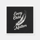 Elke Oranje Dag Kind Vriendelijkheid Materie 2024 Servet (Voorkant)