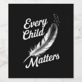 Elke Oranje Dag Kind Vriendelijkheid Materie 2024 Wijn Etiket (Enkel label)