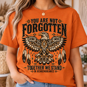 Elke Oranje Uniteit Dag Kind Native American T-shirt